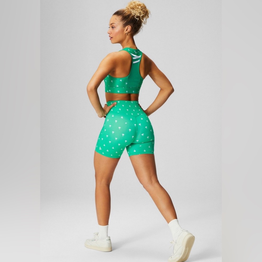 Fabletics Lucky Green Palm workout 2-piece workout set